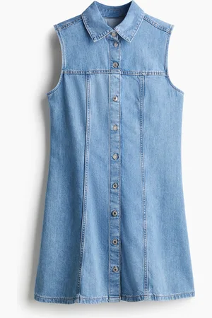 H&M Sleeveless denim shirt dress