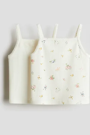 H&M 2-pack cotton strappy tops