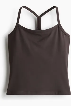 H&M Integral-bra sports strappy top with SoftMove™