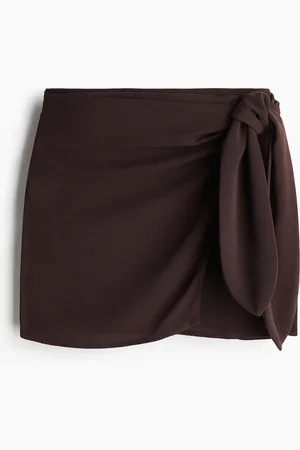 H&M Tie-detail mini skirt