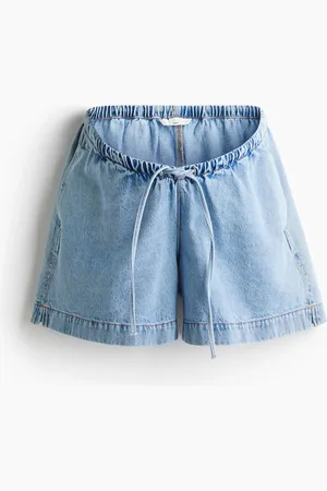 H&M MAMA Drawstring denim shorts