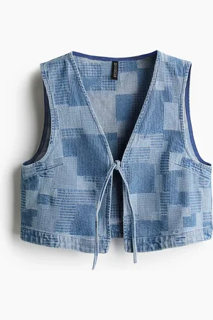 H&M Patchwork-look denim gilet