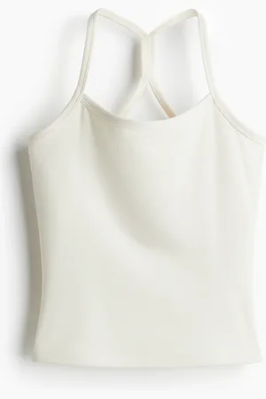 H&M Integral-bra sports strappy top with SoftMove™