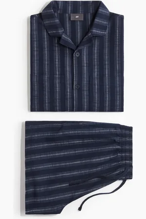 H&M Cotton pyjama shirt and shorts