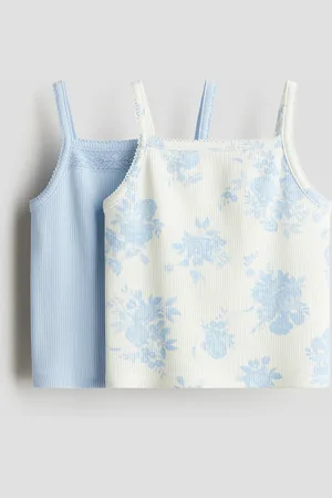 H&M 2-pack cotton strappy tops
