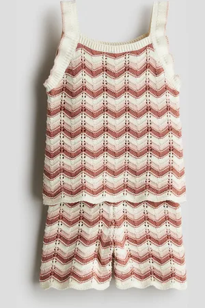 H&M 2-piece cotton pointelle-knit set