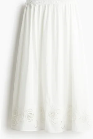 H&M Broderie anglaise cotton skirt
