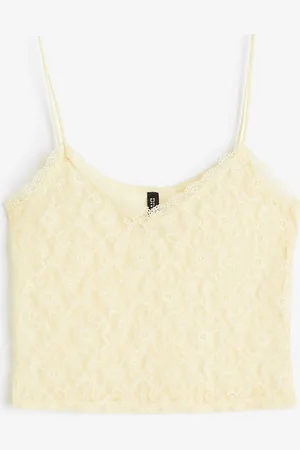 H&M Sheer lace strappy top