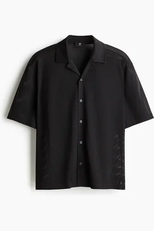 H&M Loose Fit Mesh resort shirt