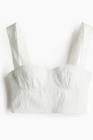 H&M Jacquard-weave crop top