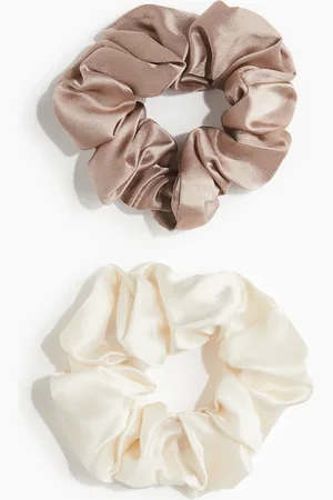 H&M 2-pack silk scrunchies