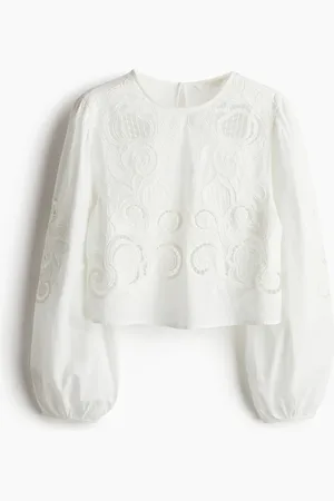H&M Broderie anglaise cotton blouse