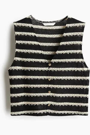 H&M Textured jersey waistcoat