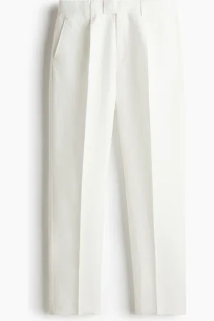 H&M Regular Fit Linen-blend suit trousers