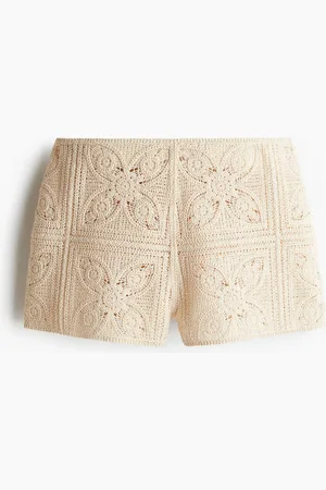 H&M Crochet-look mini shorts