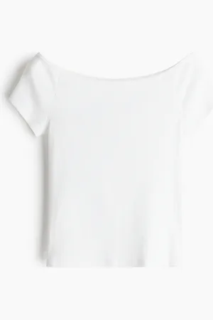 H&M Ribbed off-the-shoulder top
