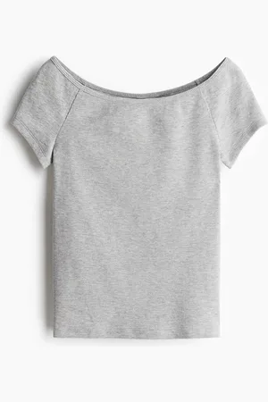 H&M Ribbed off-the-shoulder top