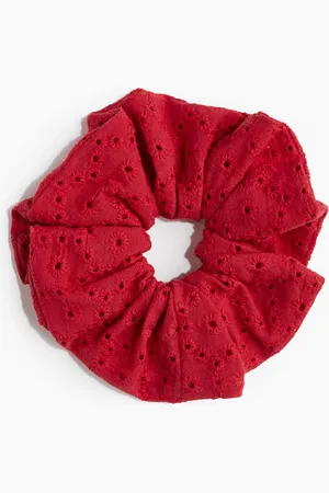 H&M Embroidered scrunchie