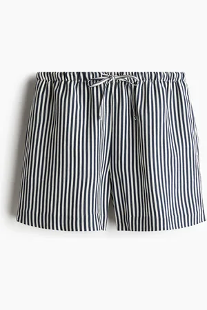 H&M Linen-blend drawstring shorts