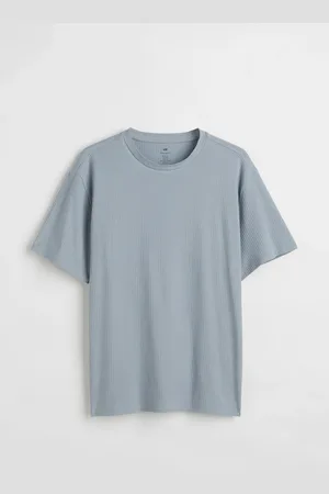 H&M Regular Fit Ribbed cotton T-shirt