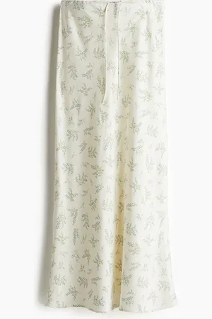 H&M Satin drawstring skirt