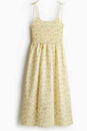 H&M Tie-strap smocked dress