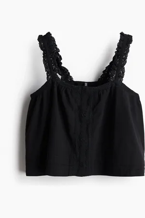 H&M Lace-detail strappy top
