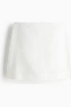 H&M Linen-blend mini skort