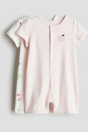 H&M 2-pack cotton jersey sleepsuits