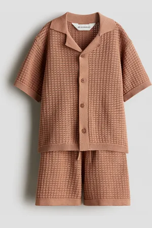 H&M 2-piece pointelle-knit cotton set