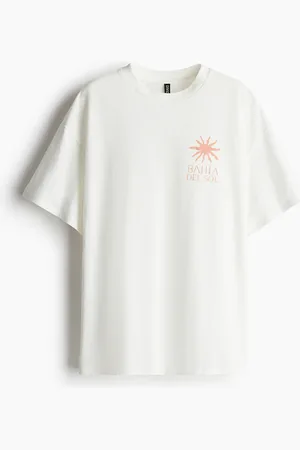 H&M Oversized motif-detail T-shirt