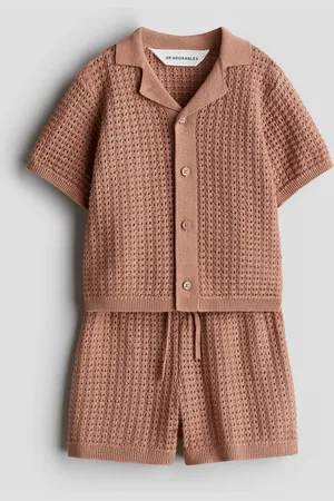 H&M 2-piece pointelle-knit cotton set
