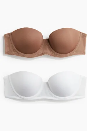 H&M 2-pack padded microfibre balconette bras