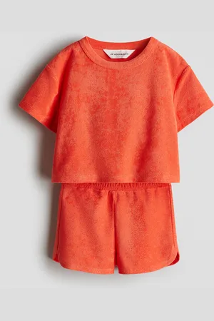 H&M 2-piece terry top and shorts set