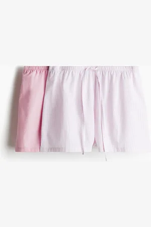H&M 2-pack cotton poplin pyjama shorts