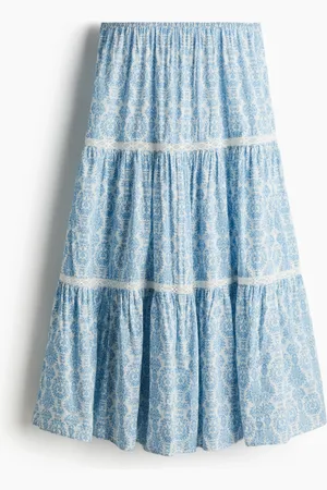 H&M Lace-inset maxi skirt