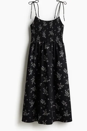 H&M Tie-strap smocked dress