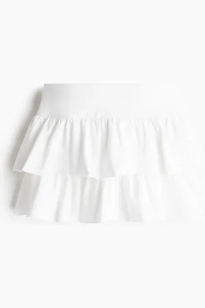 H&M Tiered jersey mini skirt