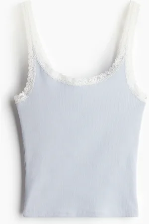 H&M Lace-trimmed vest top