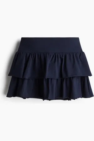 H&M Tiered jersey mini skirt