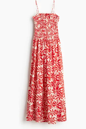 H&M Smocked-bodice strappy dress