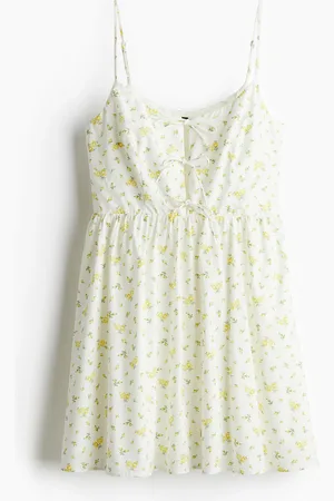 H&M Tie-detail poplin dress
