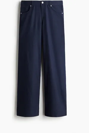 H&M Wide linen-blend trousers