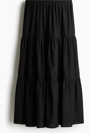 H&M Lace-inset maxi skirt