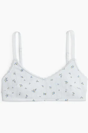 H&M Padded soft pointelle bra