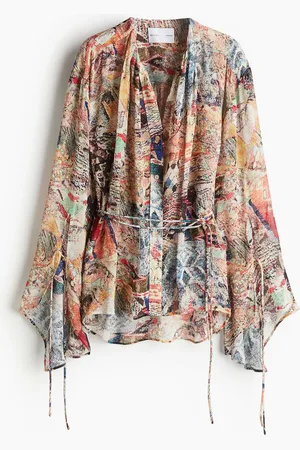 H&M Chiffon wrap blouse
