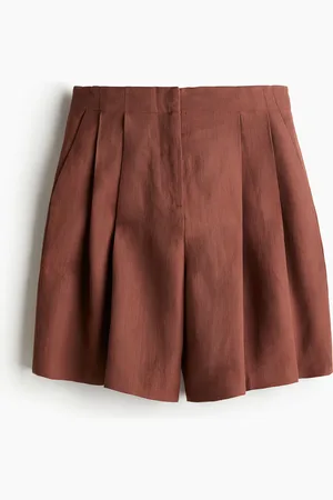 H&M Linen-blend Bermuda shorts