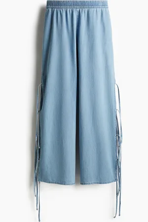H&M Tie-detail pull-on trousers