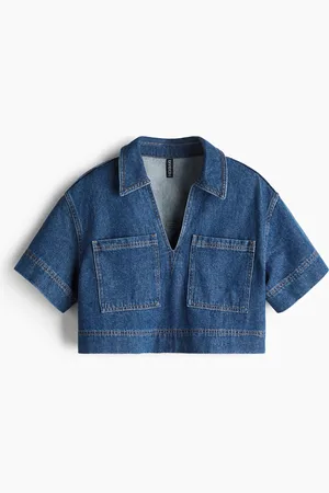 H&M Cropped denim shirt