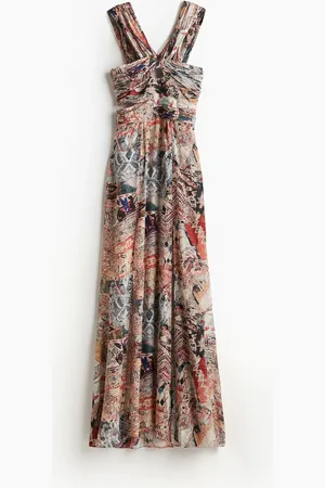 H&M Draped patterned dress